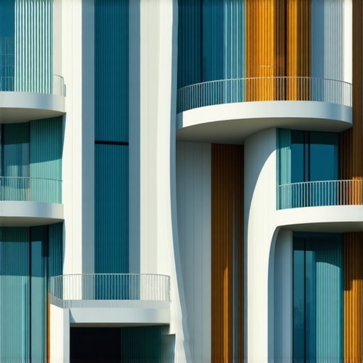 Concept art of a modern, sustainable smart home with advanced architecture and technology integration.