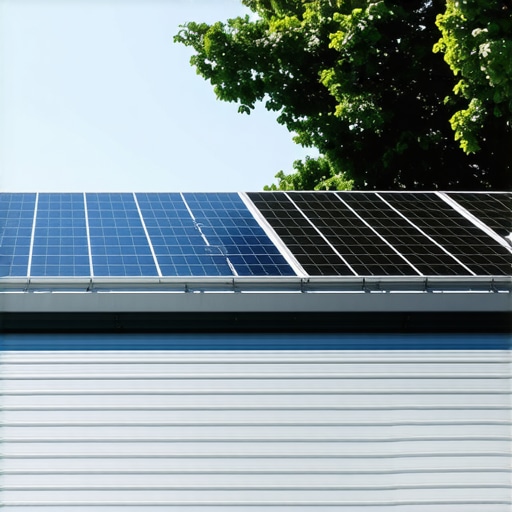 Residential roof showcasing solar panels and reflective surfaces for energy efficiency