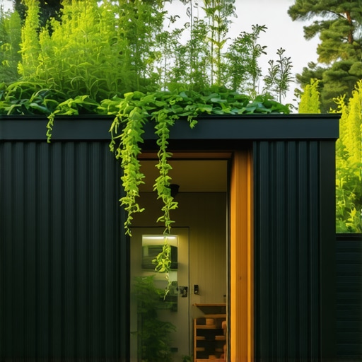 Contemporary small home showcasing vertical expansion and outdoor rooftop garden