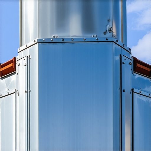 Premium Chimney Flashing for Leak Prevention Close-up view of high-quality seamless chimney flashing with corrosion-resistant materials