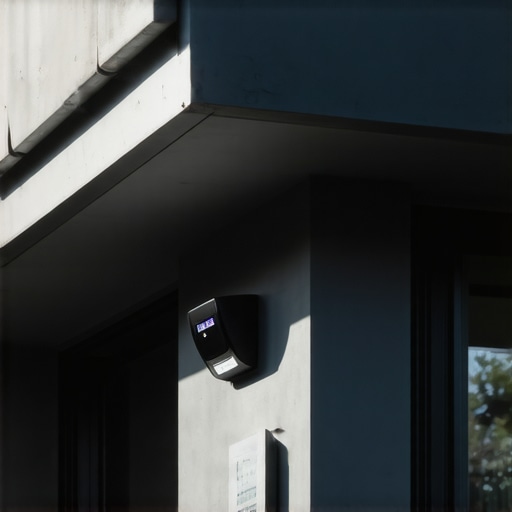 Smart Gutter System in Modern Architecture Close-up of an intelligent, sensor-equipped gutter system designed for optimal water management.
