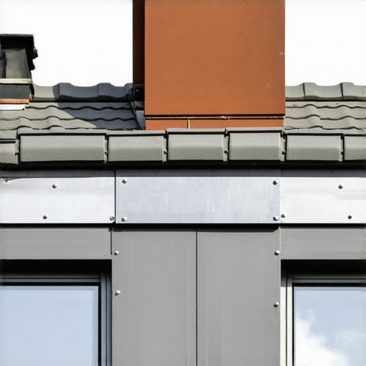 Innovative Chimney Flashing Techniques Close-up of durable, well-sealed chimney flashing on a modern roof.