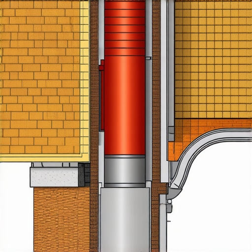 Expert Chimney Flashing and Roof Transition Detail Diagram showing professional chimney flashing layers to prevent roof leaks and moisture damage.