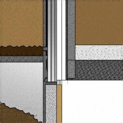 Diagram showing layered professional patio sub-base engineering for drainage and stability.