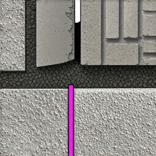 Diagram of a stone patio edge restraint with drainage layers and geotextile fabric